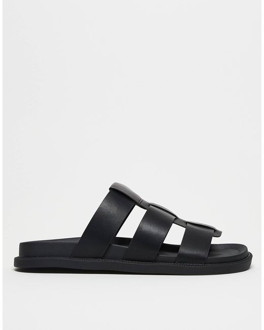 ASOS White Classic Strap Sandals for men
