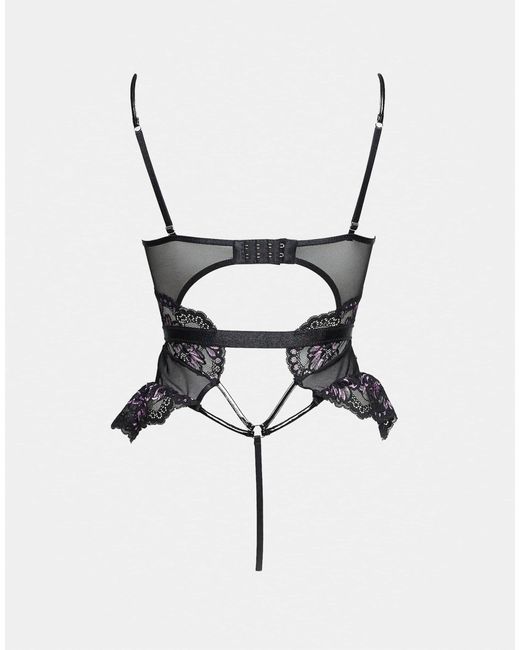 Ann Summers Black Crotchless Teddy