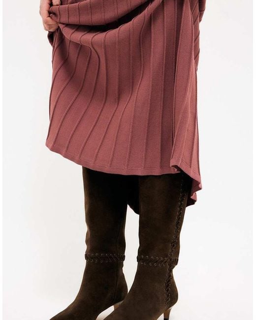 NA-KD Brown Suede Knot Detail Boots