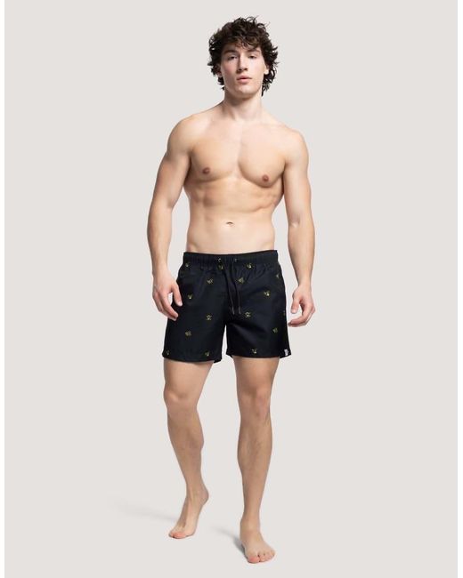 Apreslife Blue Bumble B Swim Shorts for men
