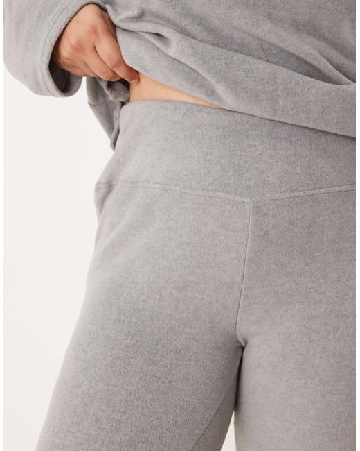 ASOS Gray Asos Design Curve Lounge Mix & Match Lightweight Fleece legging