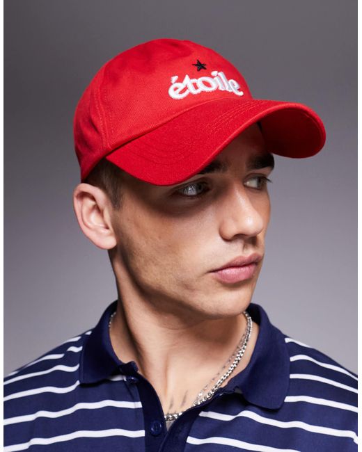 ASOS Graphic Cap in Blue for Men | Lyst