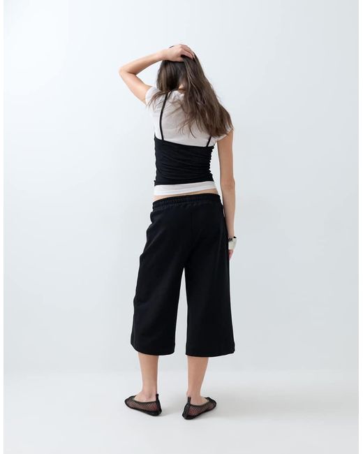 ASOS White Sweat Capris Short