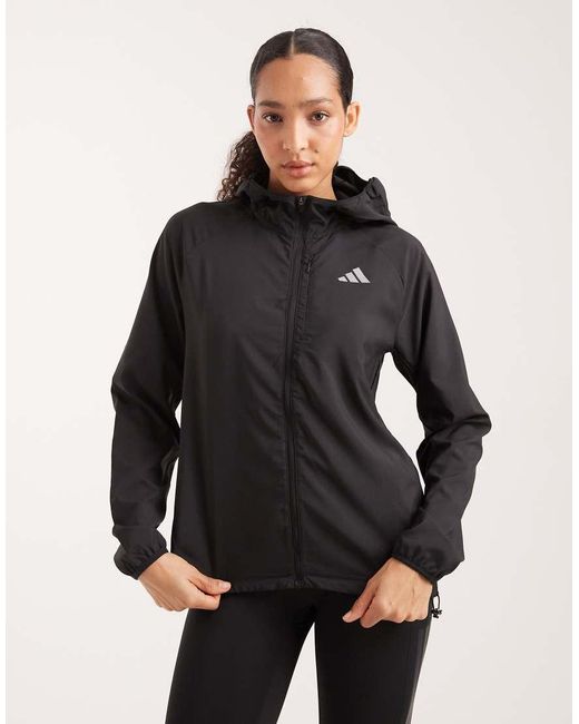 Adidas Originals Black Adi365 Running Essentials Jacket