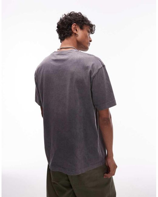 Topman Purple Oversized Fit T-shirt for men