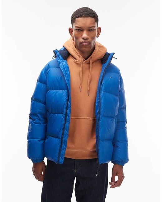 Tommy Hilfiger Blue Essential Down Puffer Jacket for men