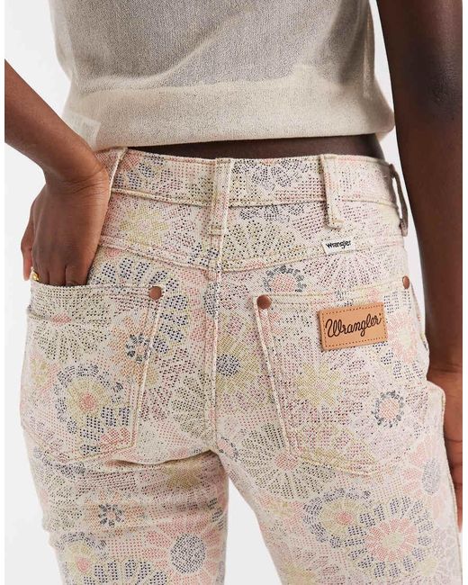 Vaqueros De Corte Bootcut Con De Wrangler de color Natural
