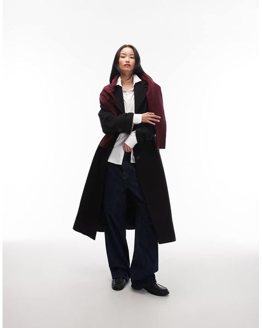 & Other Stories White Belted Wool Maxi Coat