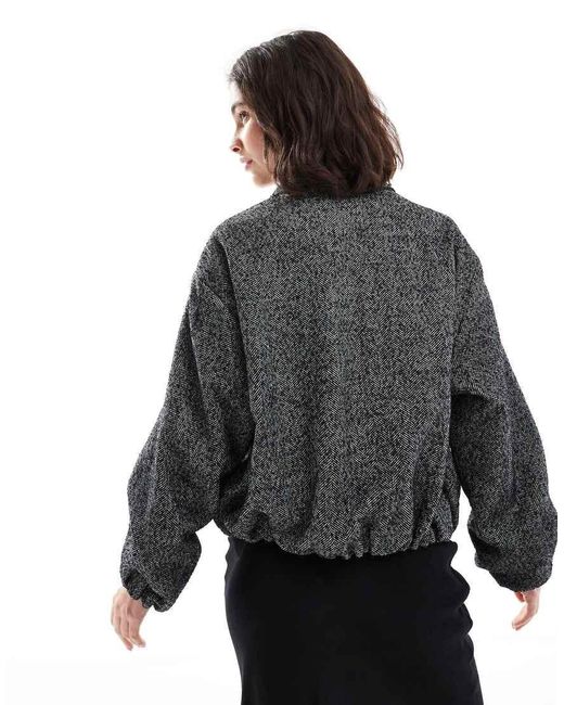 ONLY Gray Drop Shoulder Bomber