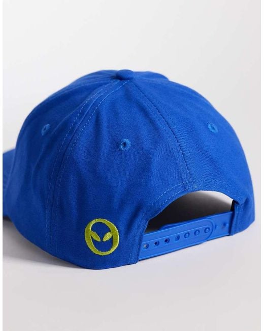 No Problemo Blue 100% Cotton Logo Cap for men