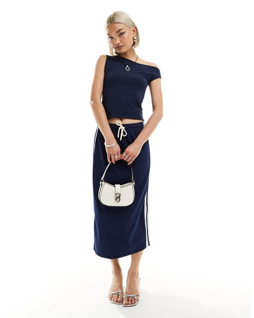 Weekday Blue Hedda Asymmetric Top
