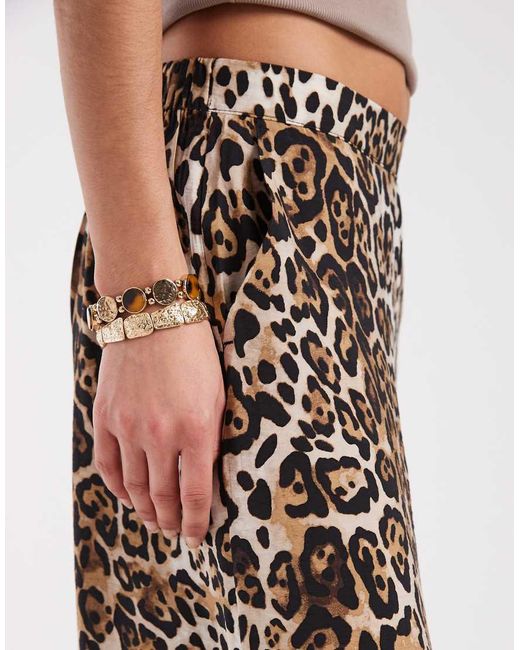 Vero Moda Multicolor High Waist Wide Leg Trouser