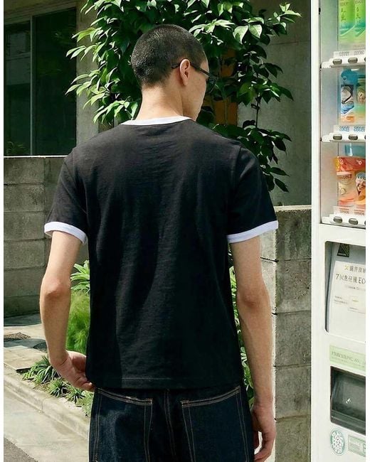 Bershka Green Slim Fit Printed T-Shirt for men