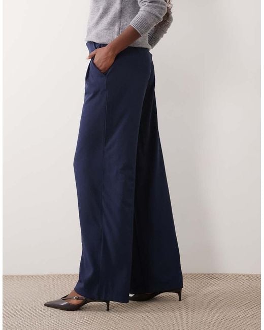 Jdy Blue Wide Leg Tailored Pants