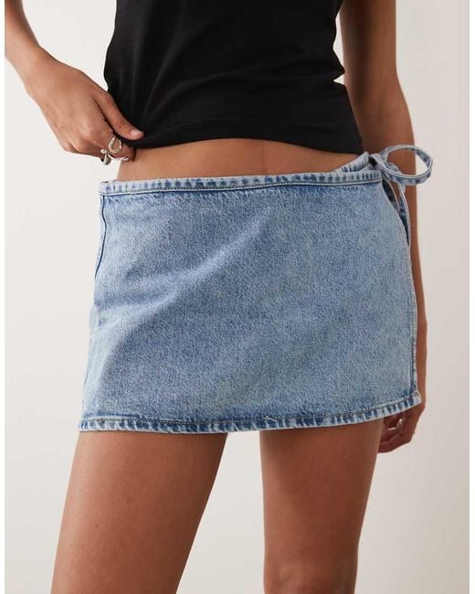 Mango Natural Teen 100% Cotton Denim Mini Skort