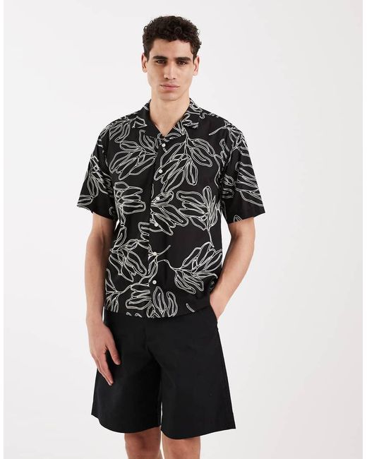 Redefined Rebel Black Fox Loose Fit Shorts for men