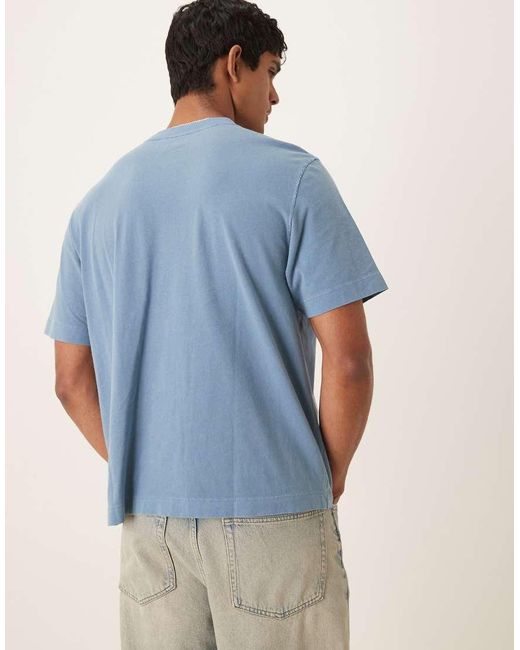 T-Shirt A Maniche Corte Vintage Slavato di Abercrombie & Fitch in Blue da Uomo