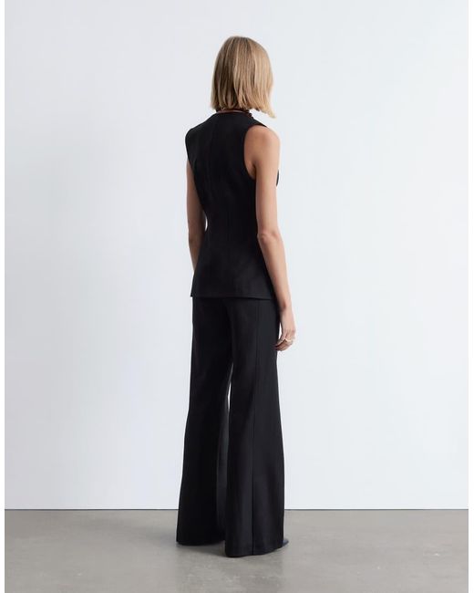 & Other Stories Blue Deep V-neck Waistcoat With Hourglass Waist
