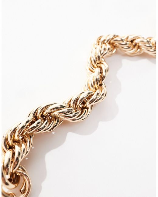 ASOS Black Asos Design Curve Necklace With Chunky Twist Design