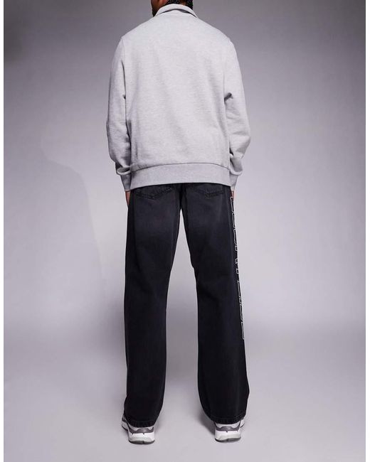 Courtside Gray baggy Denim Jeans for men