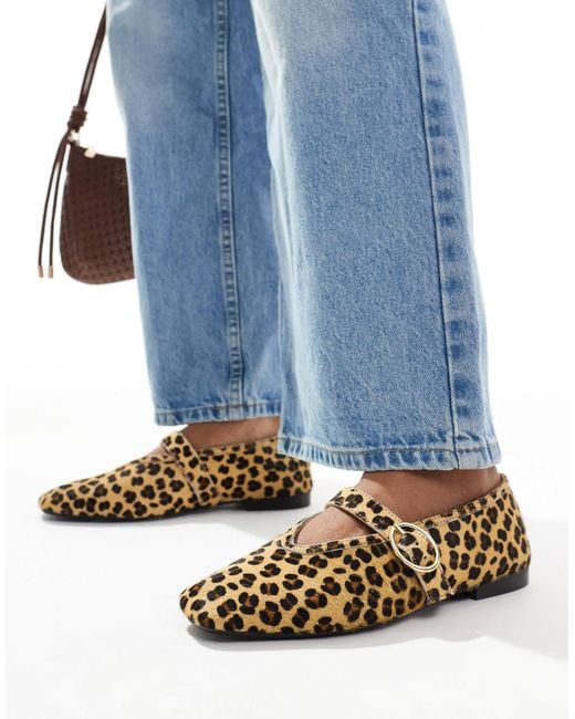 Schuh Blue Lavena Mary Jane Flats