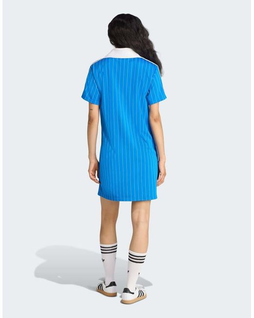 Adidas Originals Blue Real Madrid Terrace Icons Dress