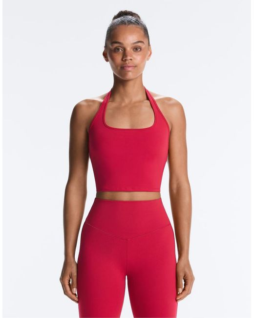 Oysho Red Evermove Halter Tank Top