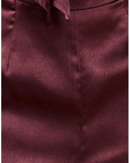 Goddiva Pink Cut Out Satin Jumpsuit