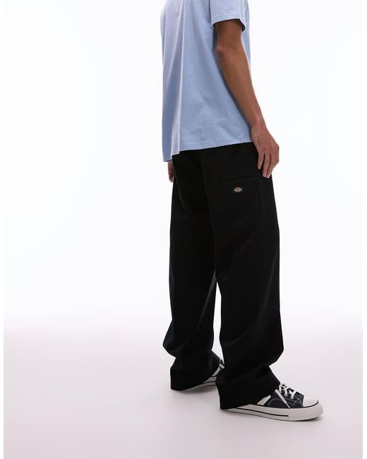 Pantalones Negros De Pernera Ancha Y Estilo Worker Con Pinzas Unionville De Dickies de hombre de color Blue