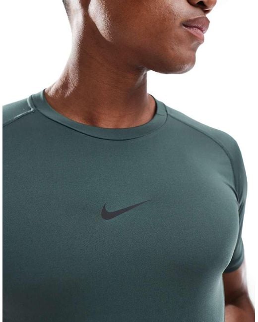 Nike Blue Pro Tight Short Sleeve Top for men
