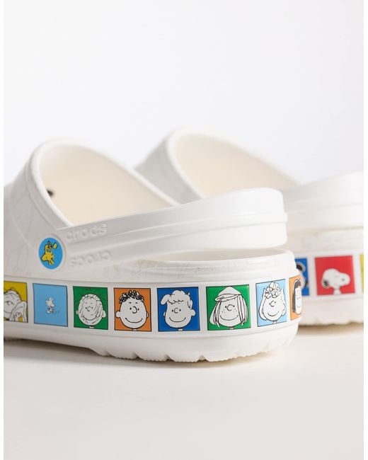 CROCSTM White X Peanuts Crocband Clogs