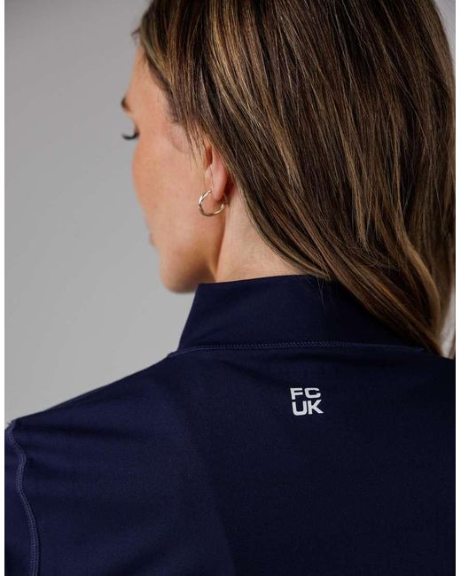 French Connection Blue Zip Up High Neck Slim Fit Fcuk Sports Jacket