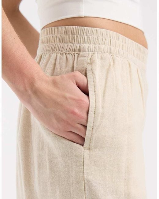 JJXX Natural Linen Blend Pants