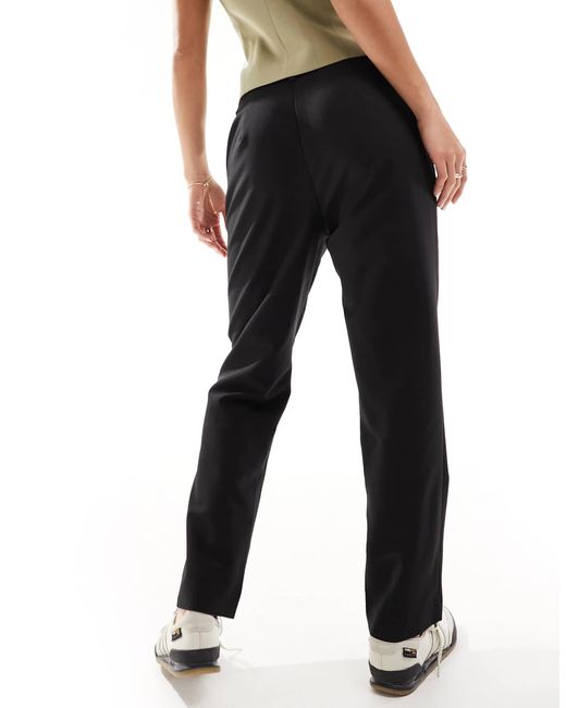 ASOS Black Asos Design Petite Tailored Slim Straight Ankle Length Pants