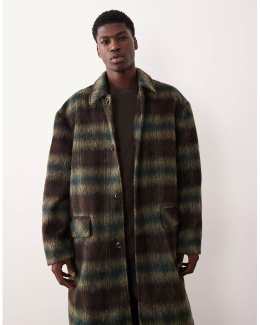 ASOS Black Wool Look Oversized Coat for men