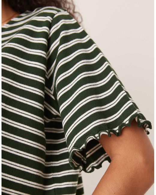 ASOS Green Lettuce Hem Cropped Tee