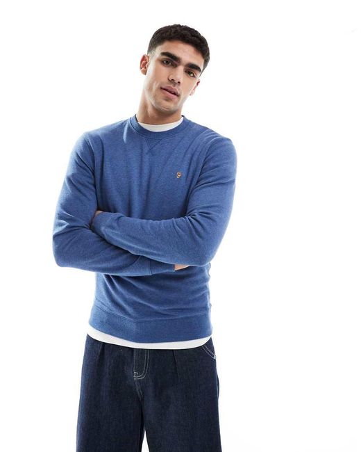 Sudadera Con Cuello Redondo Tim De Farah de hombre de color Blue