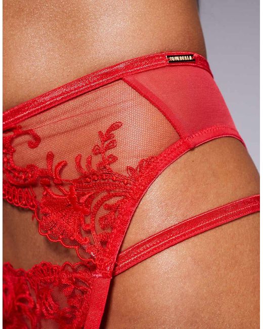 Bluebella Red Marseille Suspender