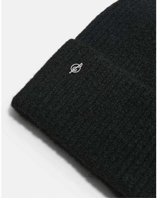 Stradivarius Black Basic-strickmütze