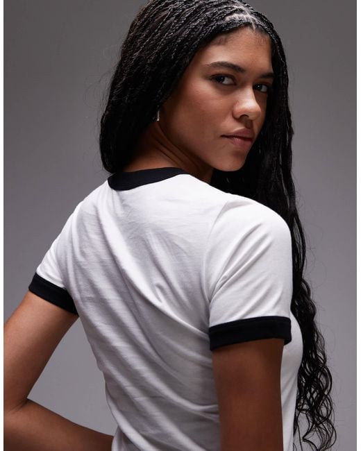 Carhartt White Pronto Contrast Trim Motif Baby T-shirt
