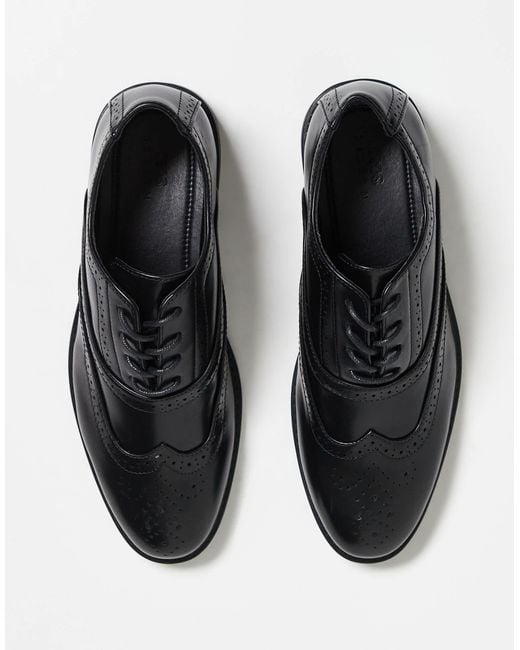 ASOS – elegante budapester in Black für Herren