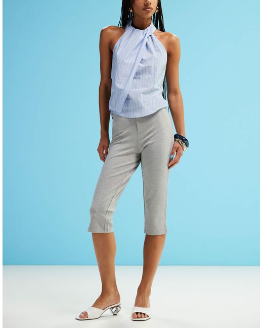ASOS Blue Ponte Capri Pant
