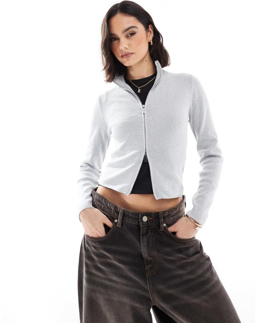 Stradivarius Gray – strickjacke