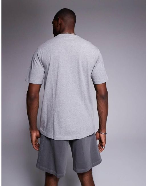 Adidas Originals Gray Trefoil Essentials T-Shirt for men
