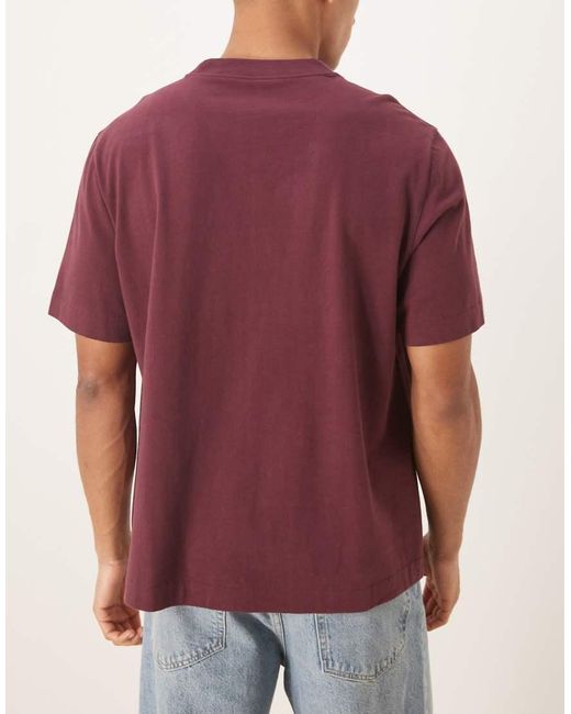 Pack De 3 Camisetas De Rojo Y Blanco De Tejido Grueso Premium De Abercrombie & Fitch de hombre de color Black