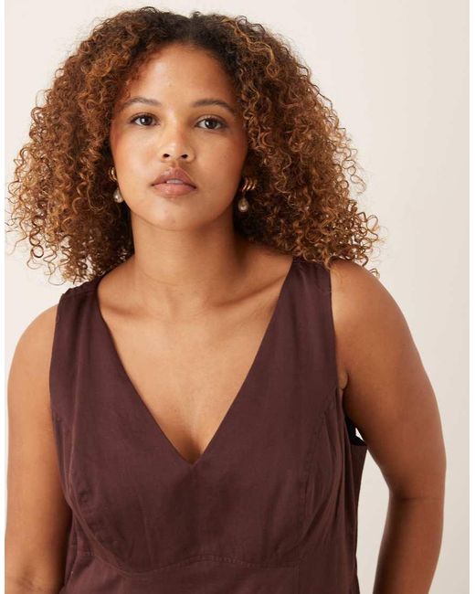 ASOS Asos Design Curve in het Brown