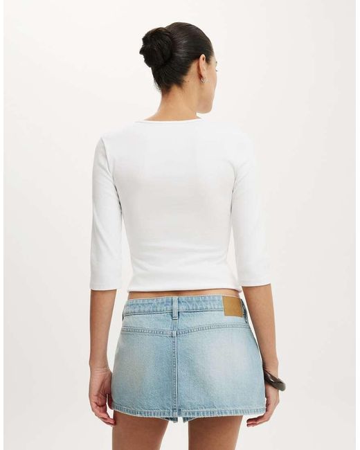 Cotton On Blue Original Denim Skort