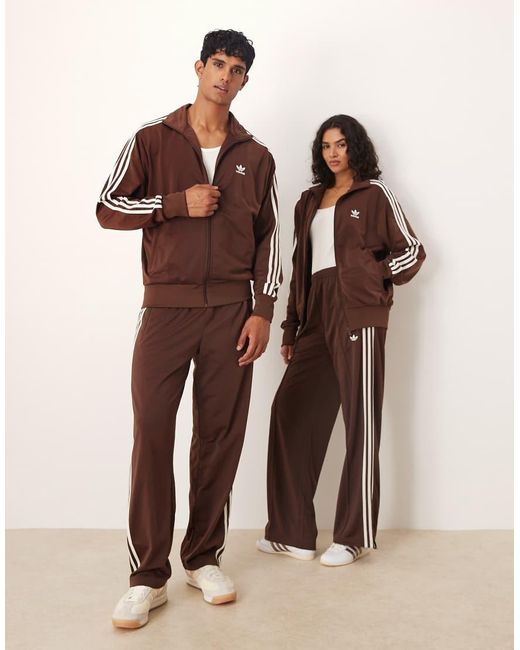Chaqueta De Chándal Marrón Firebird De Adidas Originals de color Brown