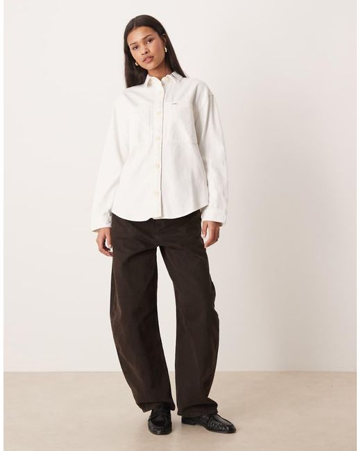 Lee Jeans White Utility Overshirt