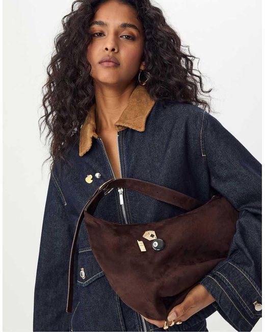 Set Da 5 Spille Nere A Contrasto Con Papera di Stradivarius in Blue